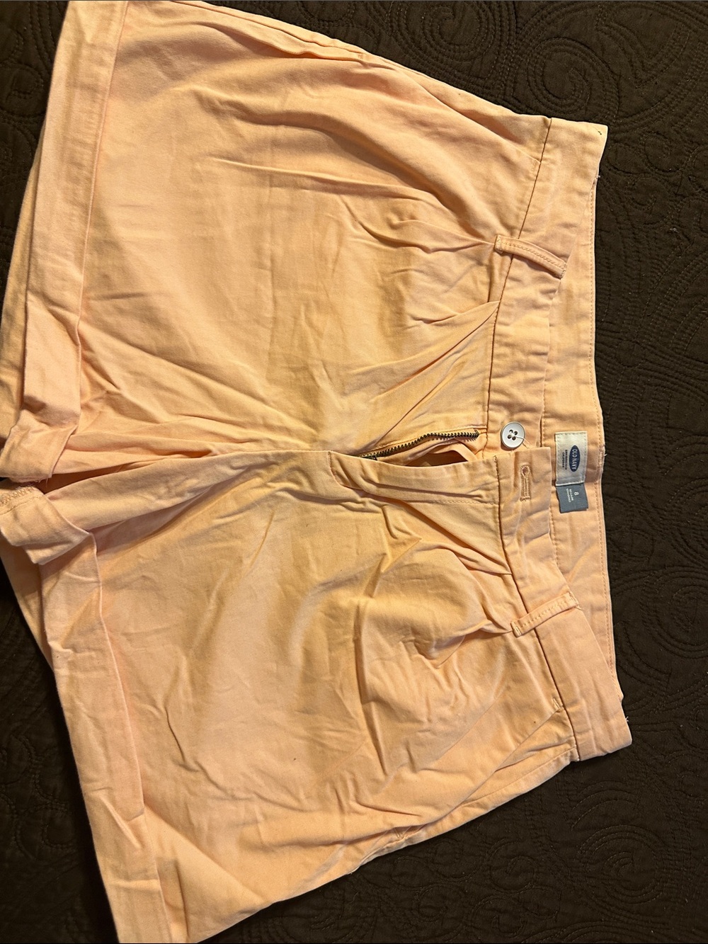 Old Navy Peach Cotton Bermuda Shorts
